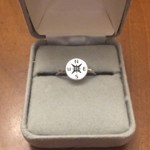 STERLING SILVER COMPASS ROSE RING